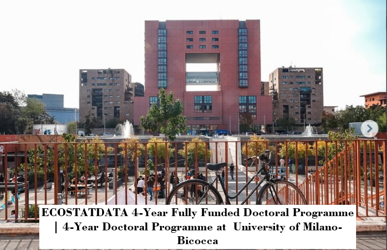 ECOSTATDATA 4-Year Fully Funded Doctoral Programme