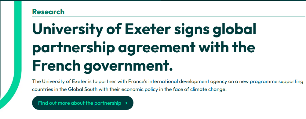 University of Exeter Green Futures International Scholarship