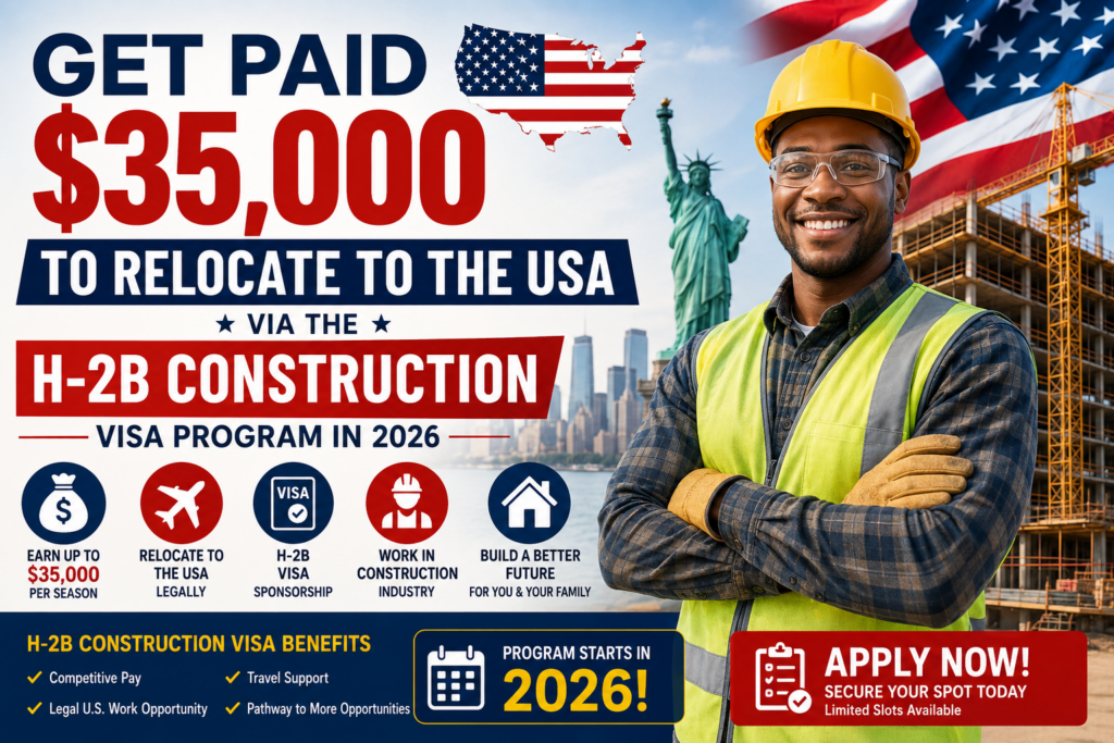 Relocate to the USA via the H-2B Construction Visa Program